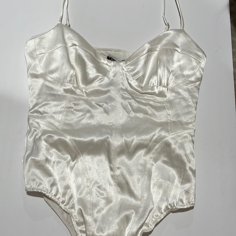 Brand new satin bodysuit top from Zara